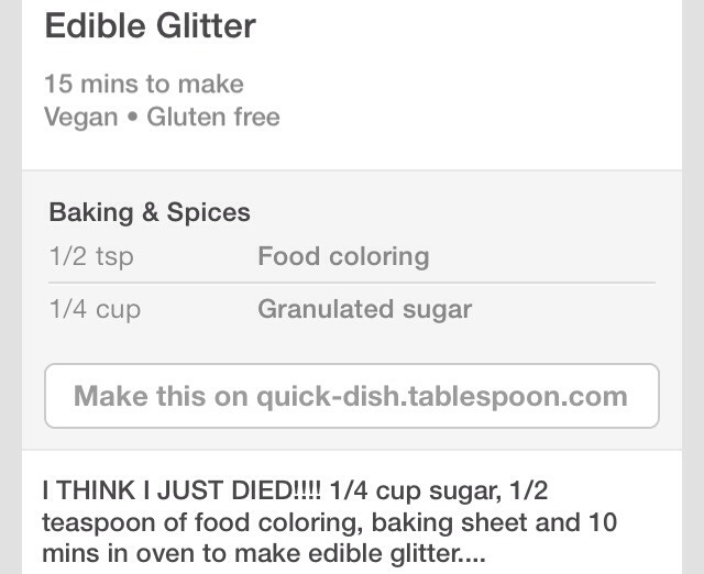 Homemade Natural Edible Glitter 