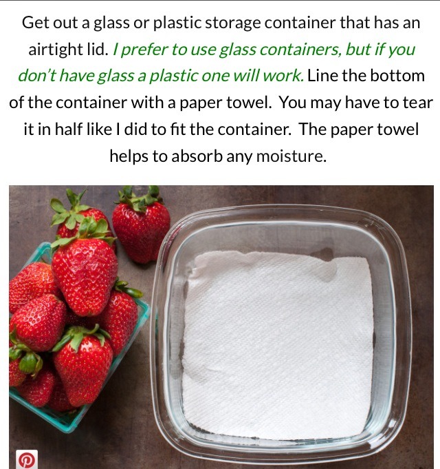 How To Keep Strawberries Fresh🍓🍓