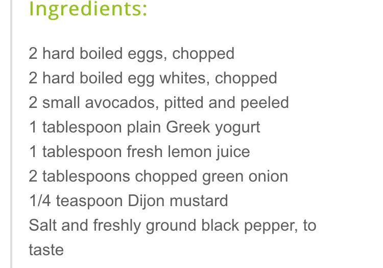Avocado Egg Salad!!