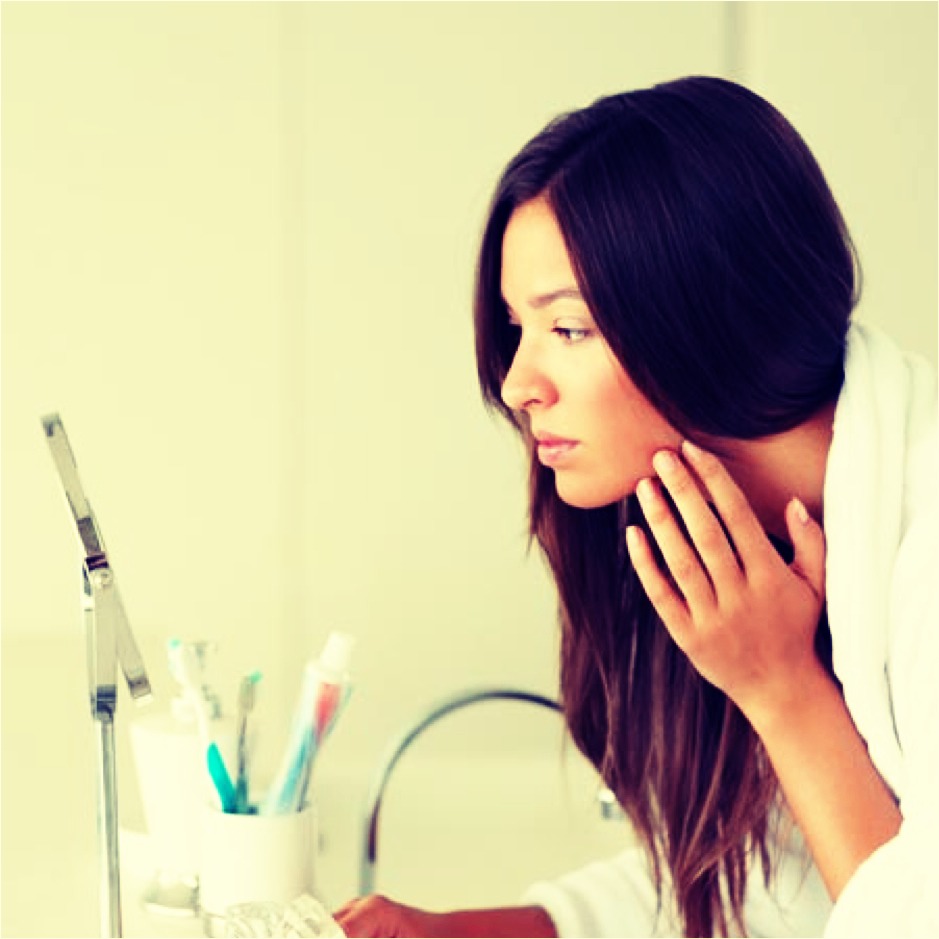 3.Touching your face~ This exposes your skin to bacteria which causes break outs. Stop touching your face and clean your cell phone at the end of each day.