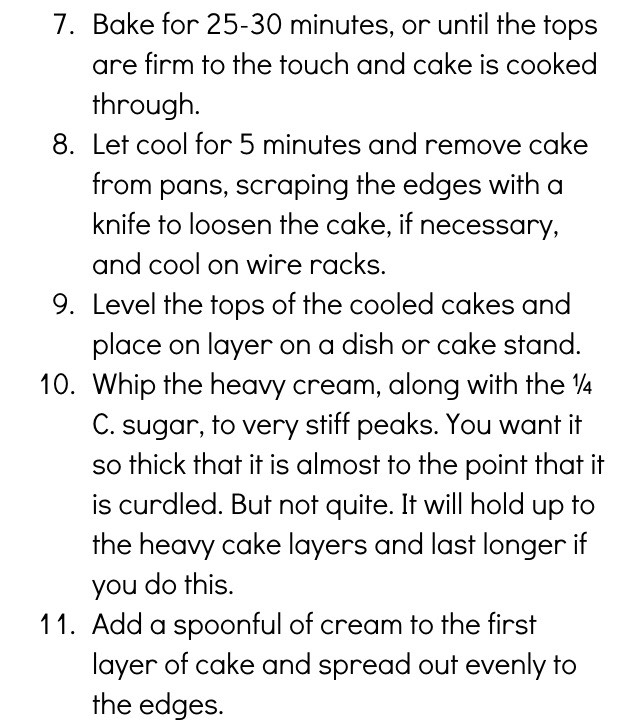 "MADE FROM SCRATCH STRAWBERRIES & CREAM CAKE"