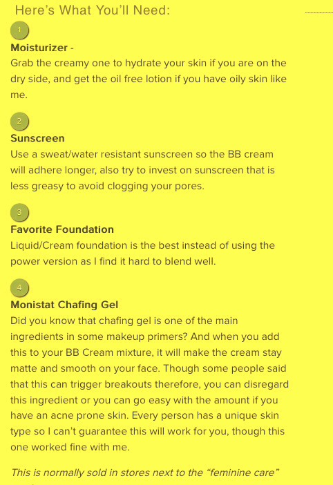 Homemade BB Cream Recipe 