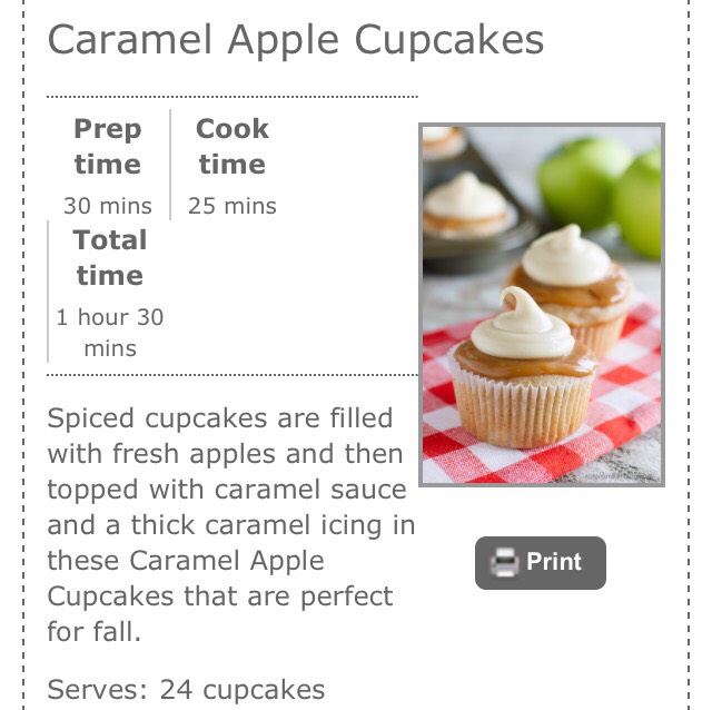 Caramel Apple Cupcakes