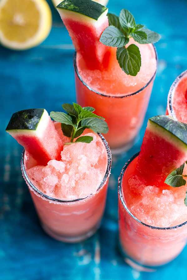 Pink Watermelon Lemonade Slushies.🍉