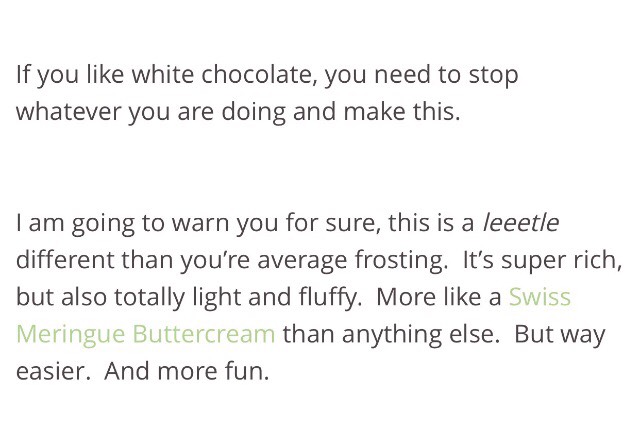 2️⃣ Ingredients White Chocolate, Fluffy Buttercream. 😊 Unbelievably Tasty. 😊