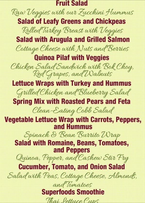 Some Healthy  Salads!! 