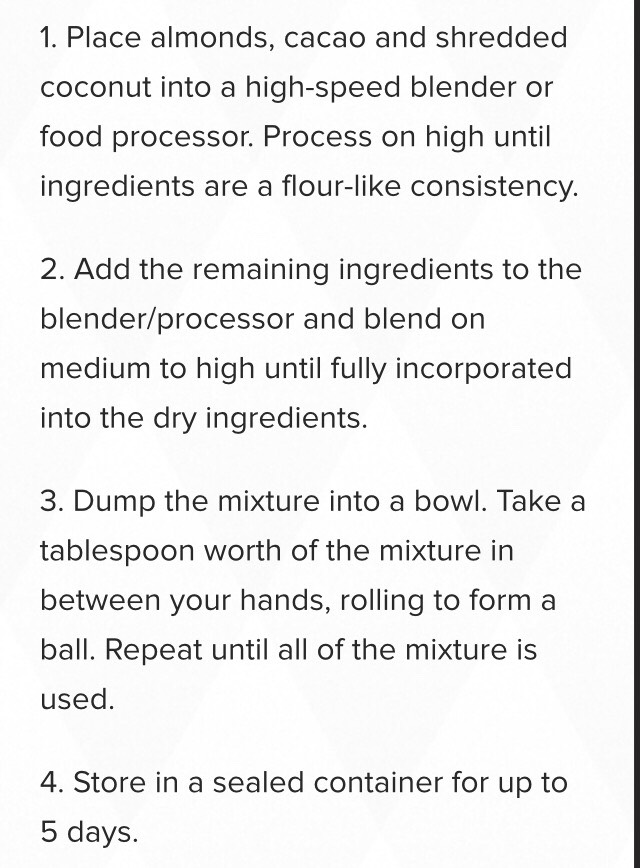 The steps/ process 