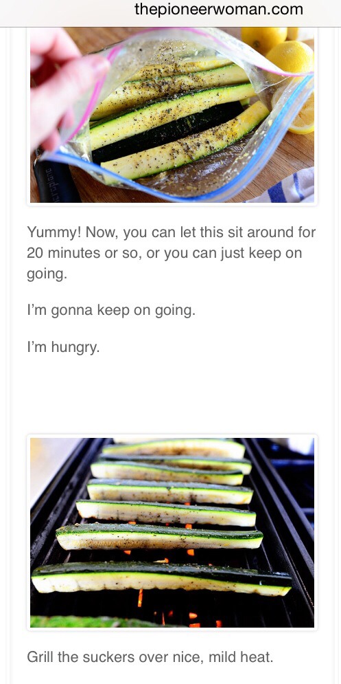 Yummy Grilled Zucchini