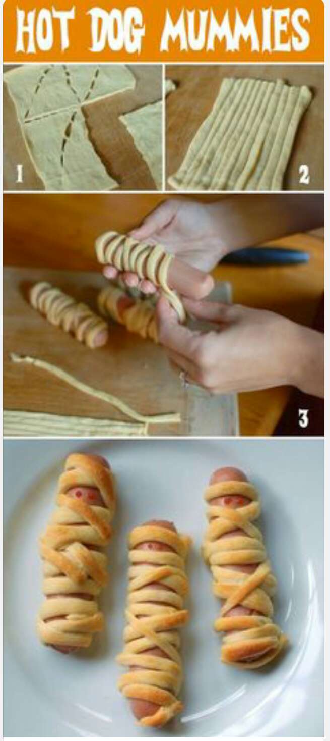 hotdog mummies are easy for any Mummy to make!