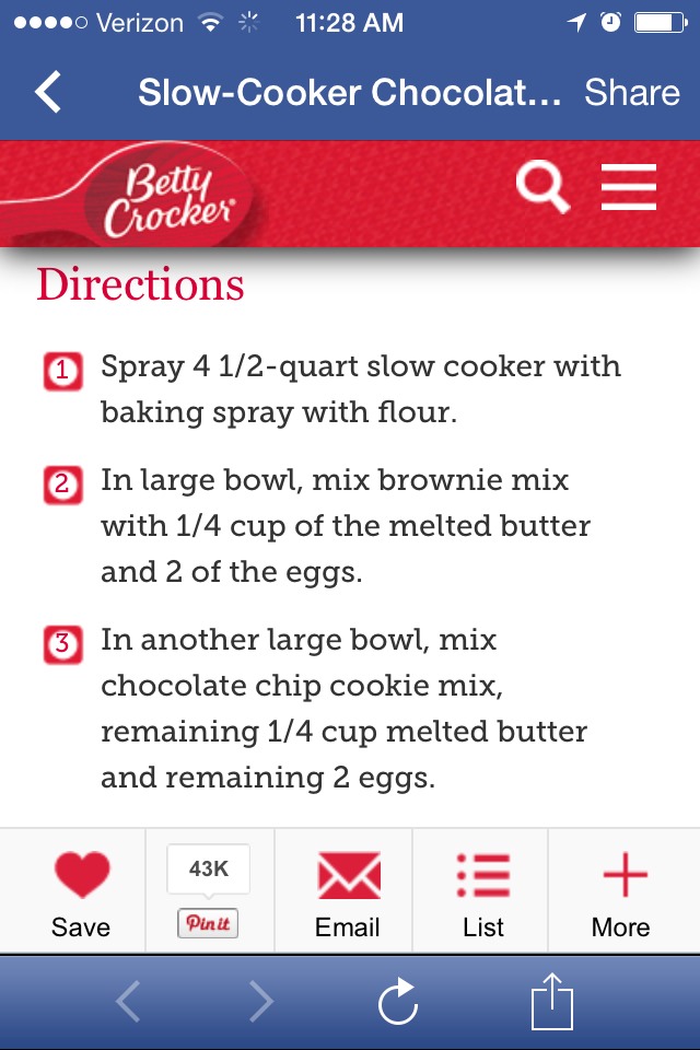 Slow Cooker Chocolate-Chip Brownie Cake !