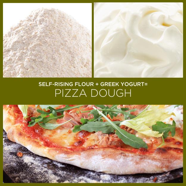 Self-Rising Flour + Greek Yogurt = Pizza Dough