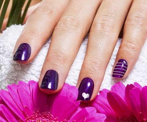 Pretty Purple Nail Design Ideas 