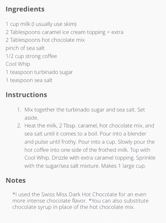 ✨Salted Caramel Mocha Latte✨