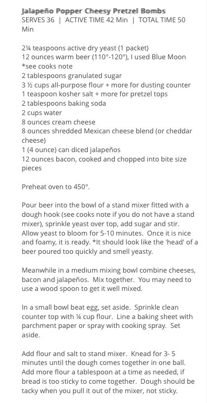 💣Jalapeño Popper Cheesy Stuffed Pretzel Bombs💣