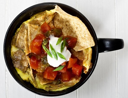 Coffee cup chilaquiles