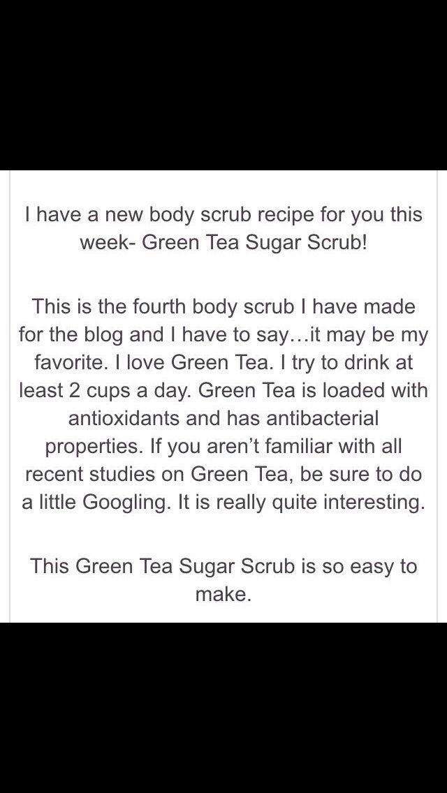 Green Tea Body Scrub #tip