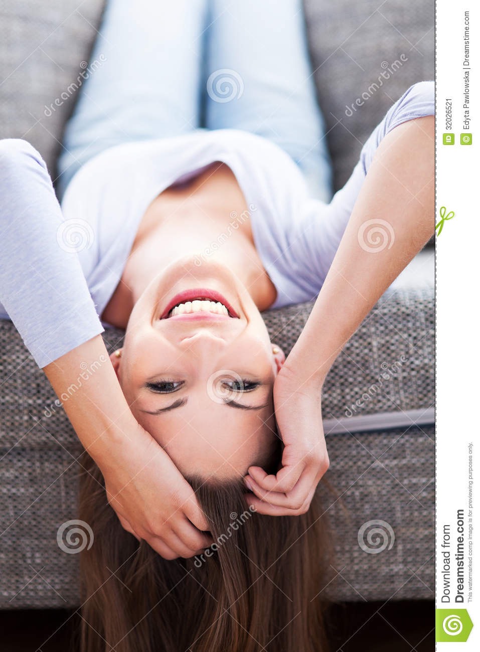 Some people simply tip their head over for the inversion method, but I lay upside down on my bed and found better results
Do this for 4 minutes only!!! No less no more
(Don't do this if you get dizzy easily)