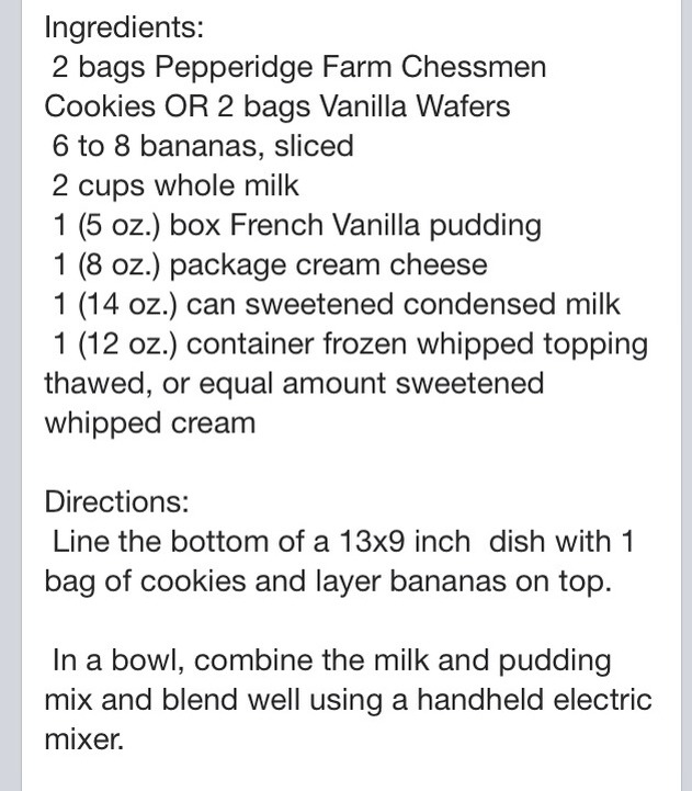 Not Your Mamas Banana Pudding 