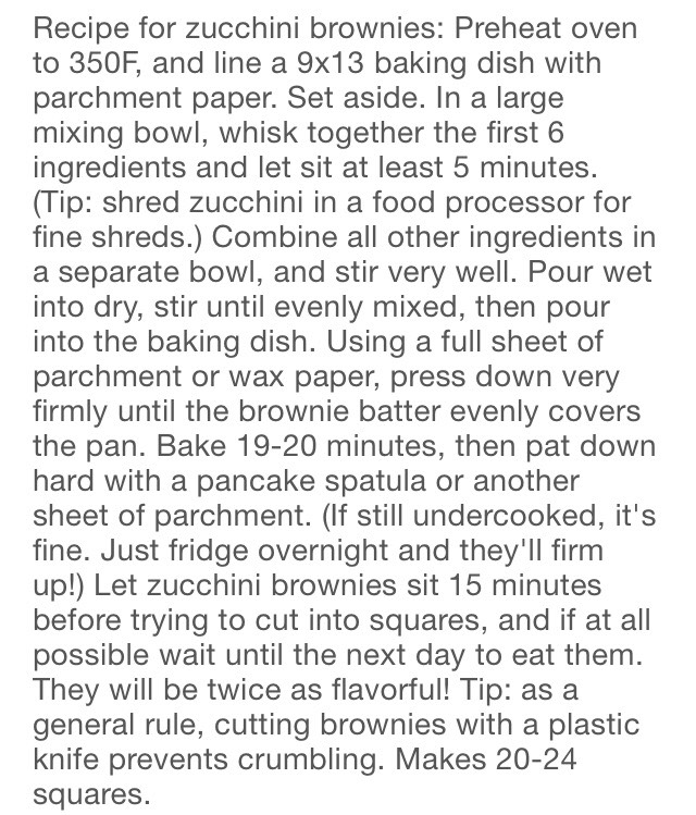 Healthy Fudge Zucchini Brownie!