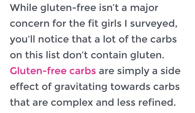 Fit Girl's Grocery List!