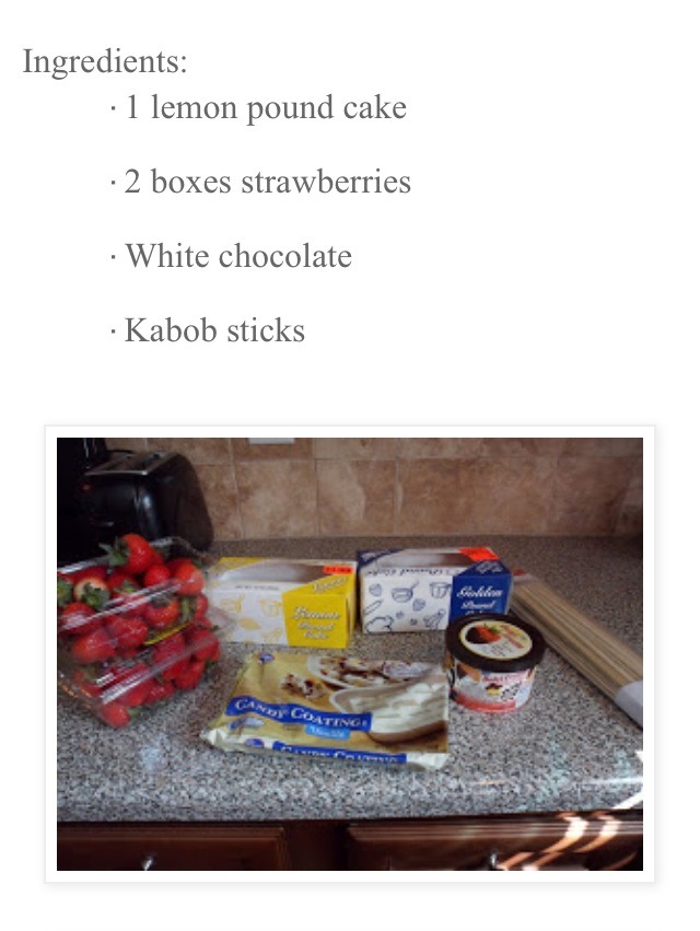 Strawberry Lemon Cake Kabob π