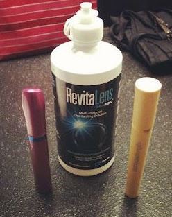 13. Save your dying mascara.
Now you can revive your drying mascara instead of taking the time to run to the store for a new one. When you see your mascara start to flake and clump up, mix some contact solution in the tube. However, keep in mind the lifespan of a mascara is only three months, so if it’s dried up because you’ve had the tube for three years… it’s time to say goodbye.