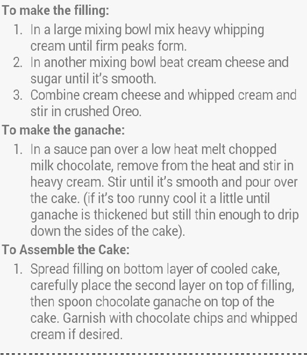 Oreo Cheesecake Chocolate Cake!
