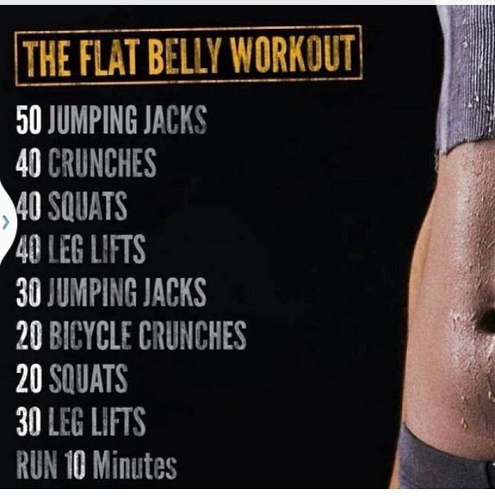 Accompany this with the flat belly workout that you should do at least 4-5x a week for a month!