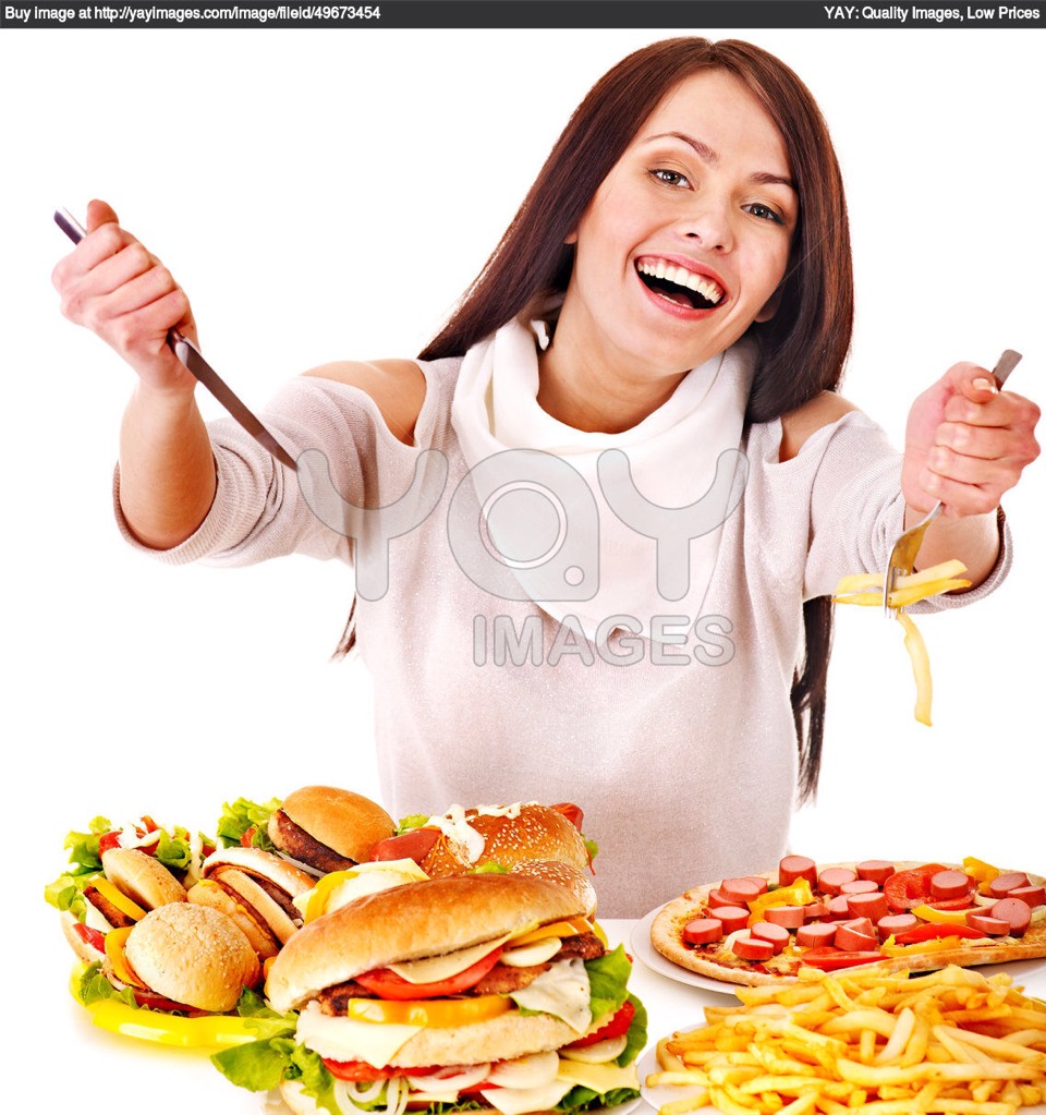 Slow down when you eat. When you lead a busy lifestyle, you often end up wolfing down food in your car, at your desk or while standing. This doesn't allow your body to let you know when it's full