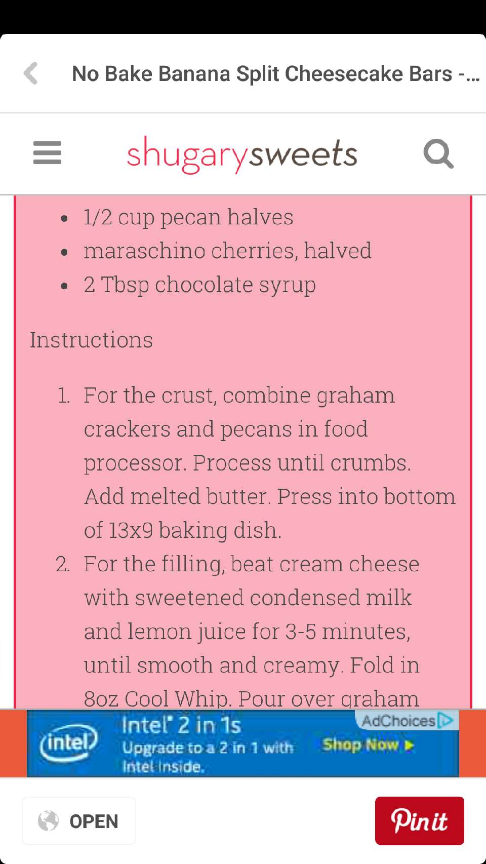 No bake banana split cheesecake bars