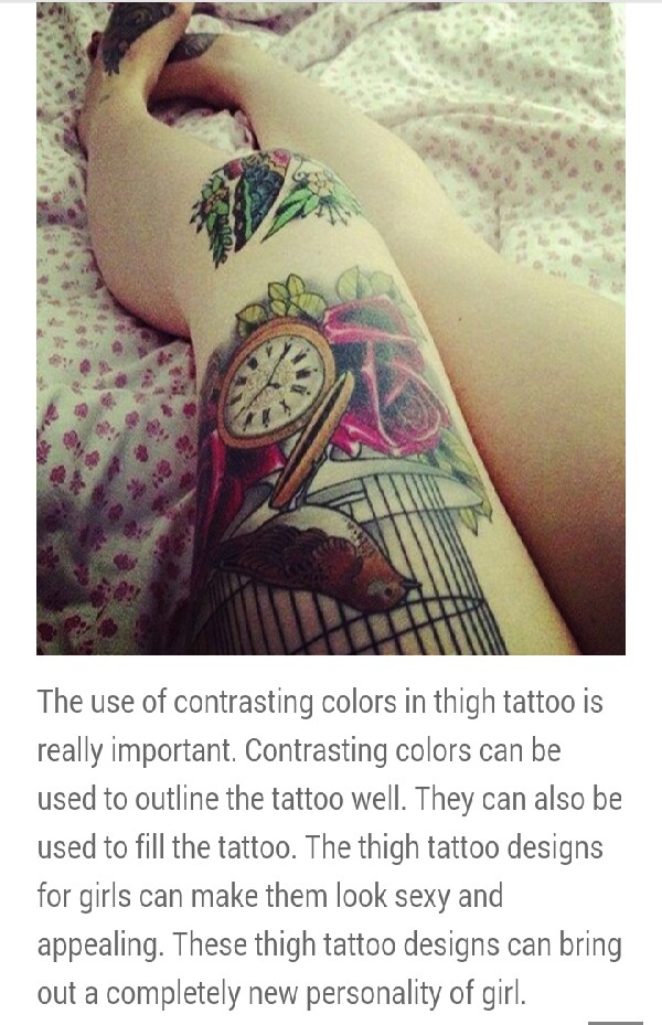 Sexy Thigh Tattoos And Designs For Women! 