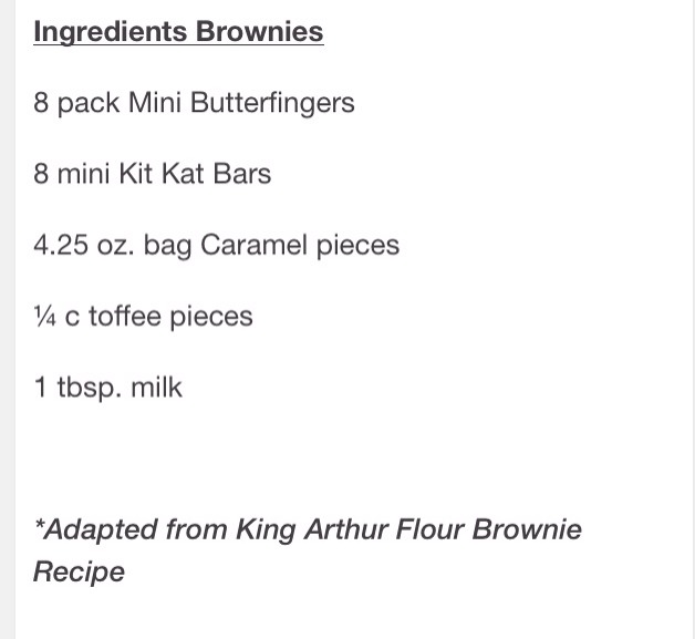 Candy Bar Brownies
