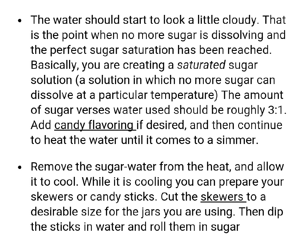Rock Candy Experiment