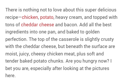 BAKED CHICKEN & POTATOE CASSEROLE:loaded vid tons of cheese n cream yum