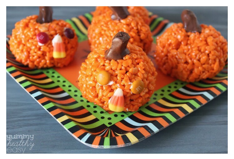 Easy Pumpkin Crispy Treat!!! 🎃🍃🍂