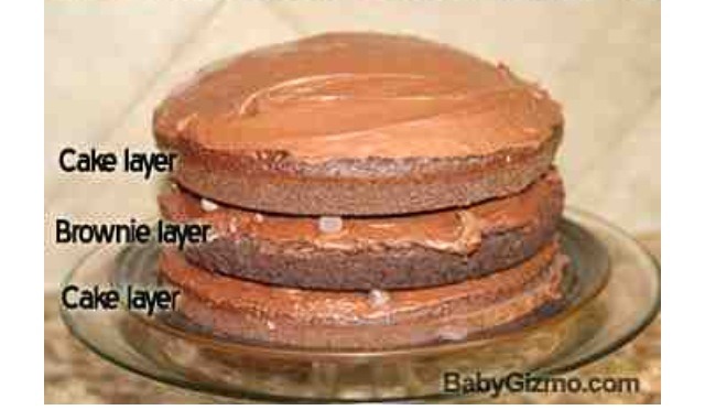 Amazing Chocolate Brownie Cake (: