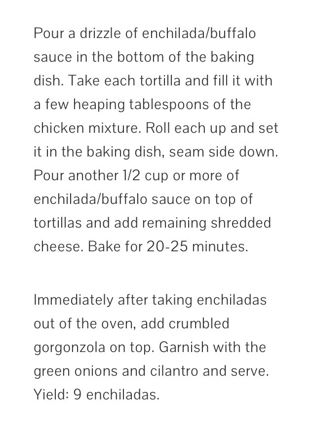 💥Buffalo Chicken Enchiladas💥😋👌