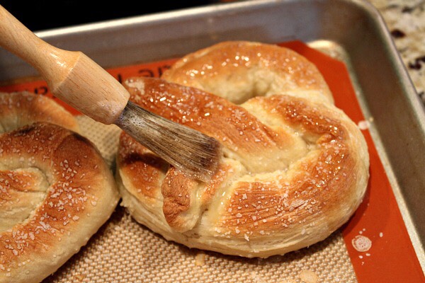 Easy Homemade Soft Pretzels.  