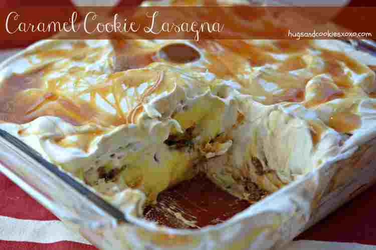 Vanilla Caramel Cookie Lasagna😱😋
