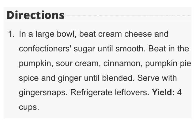 Pumpkin Pie Dip