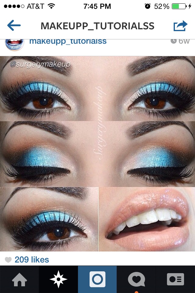 Blue makes brown eyes look amazing