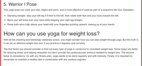 Top Yoga Poses For Weight Loss 