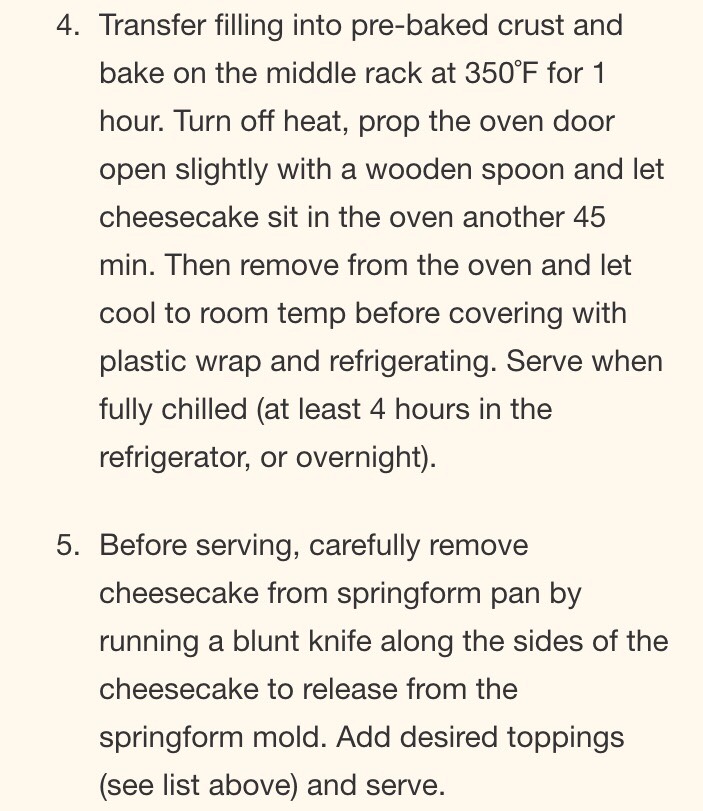 Pumpkin Cheesecake Recipe 