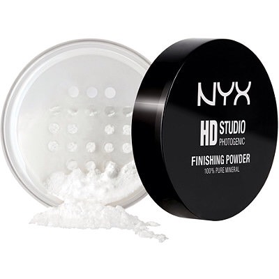 10. Set with a little loose powder. Loose powder is better in the winter than compact powder because it's less cakey and holds the foundation down more naturally.