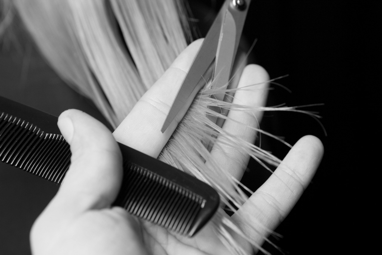 Only get split ends trimmed off when you need to. Remember that hair grows from the top of your head, not the ends. So if you want your hair to be healthy only cut split ends when you have to. Keep up with cutting only split ends because if you don't your splits will go higher & higher in your hair