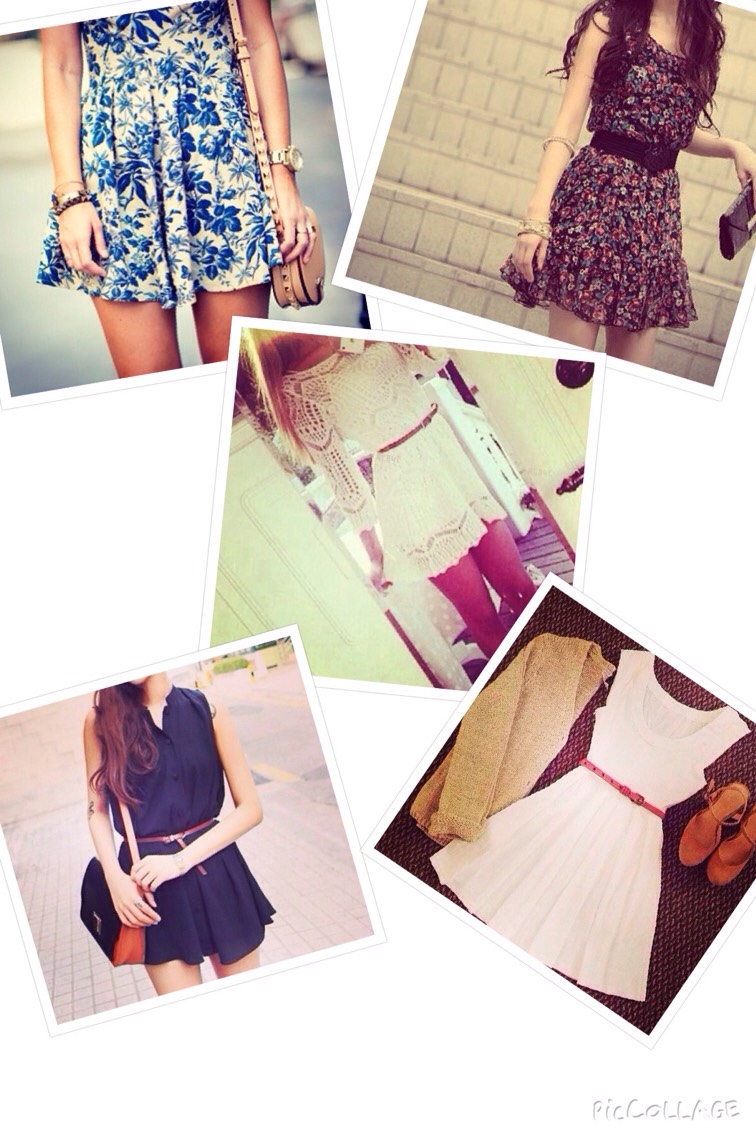 11: Dresses
When I say dresses I don't mean super fancy, long dresses. I mean short simple dresses! If your school doesn't allow short dresses then wear tights underneath! Don't feel to dressed up about it either! It's perfectly normal to wear a dress to school! Be Confident!
