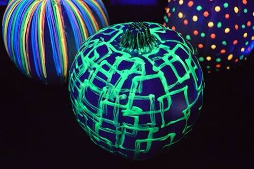 Used Glow In The Dark Paint On Pumpkin 