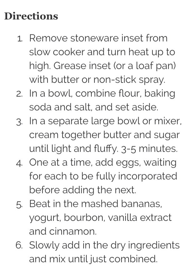 🌀 Slow Cooker Banana Bread 🌀