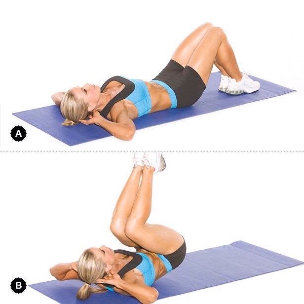 10 reverse crunches
~entire abdominal~
