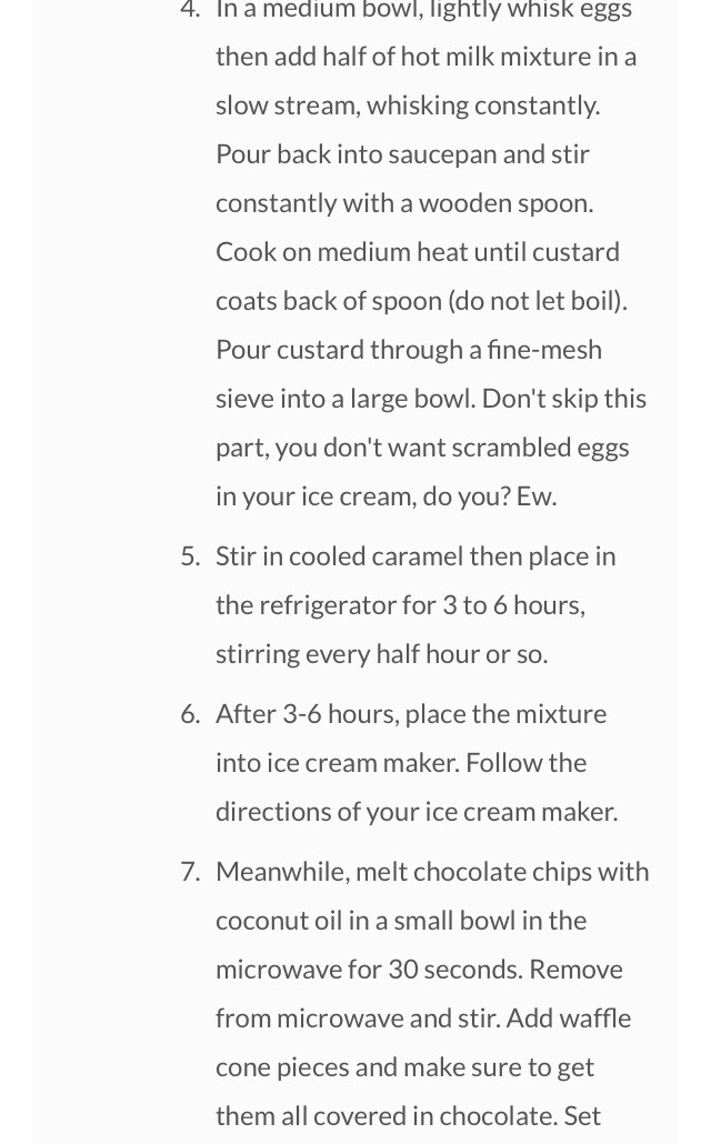 Salted Carmel Cone Ice Cream